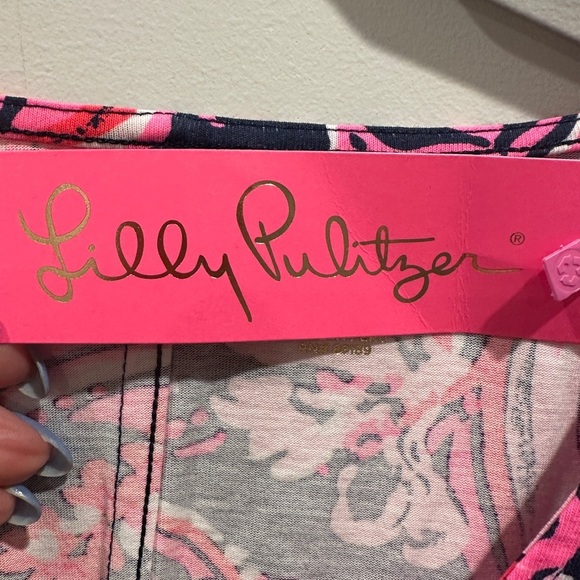 Lilly Pulitzer 100% cotton Aleece Floral Dress - Picture 5 of 8